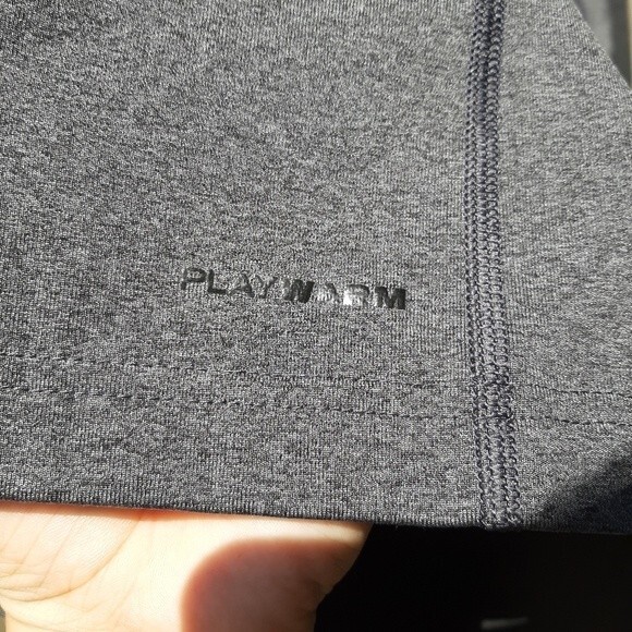 Reebok Play Warm Mock Neck Activewear Top Layer Grey Running Workout Size M - Picture 11 of 13